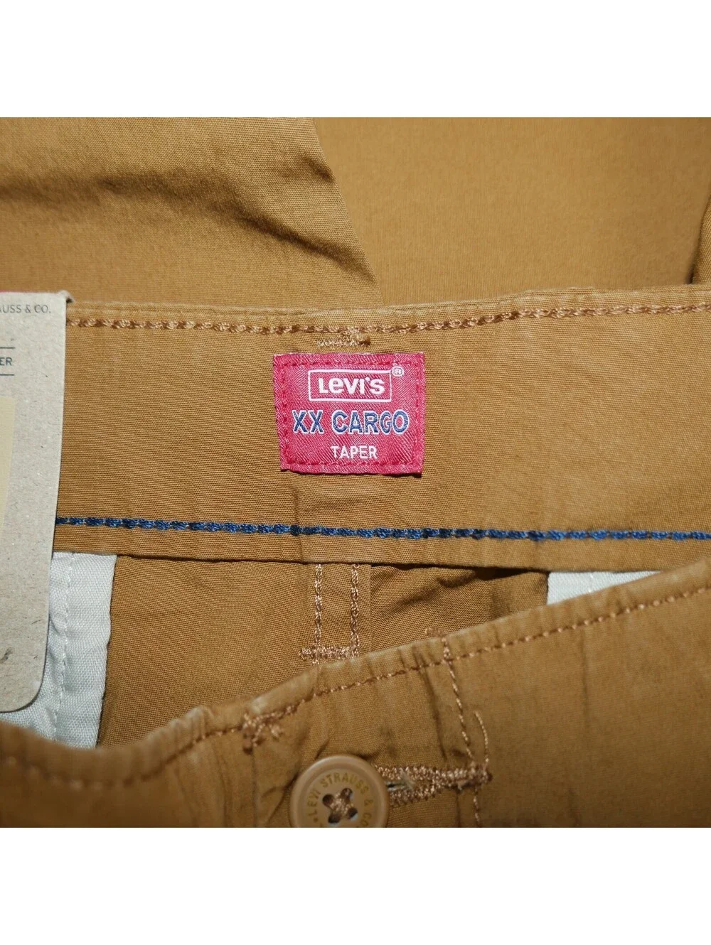 Levis XX EZ Taper Cargo Pants Men's Size 32x30 Relaxed-fit Camel Brown NWT